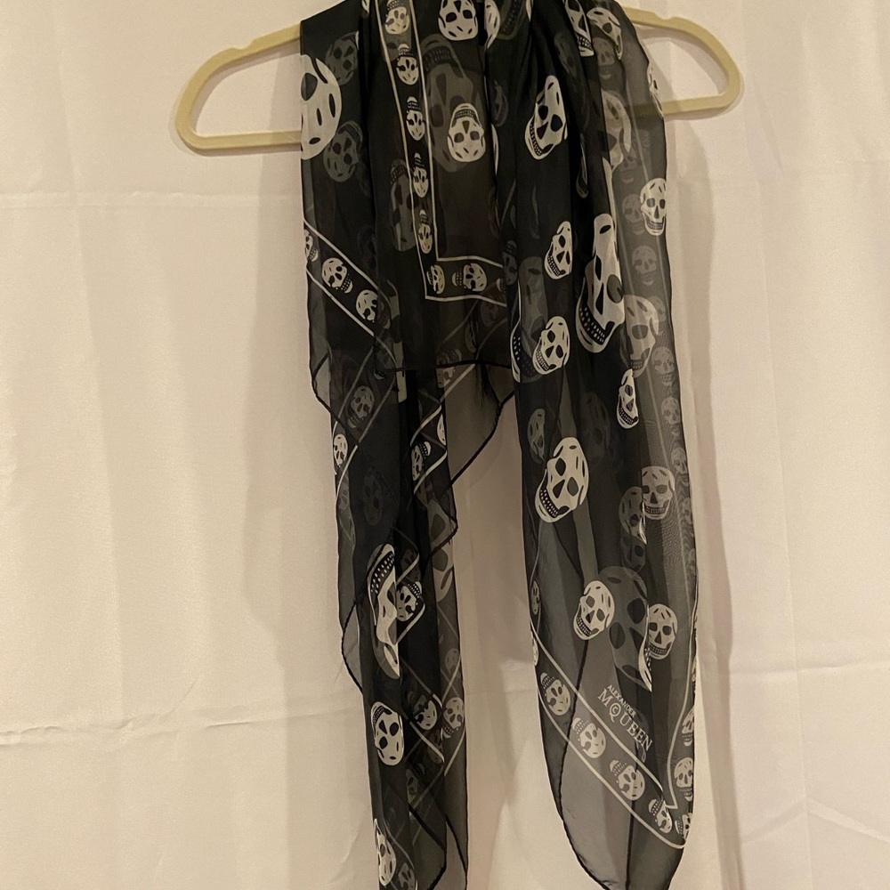 Alexander McQueen Silk Skull Scarf